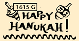 Happy Hanukah w dreidles