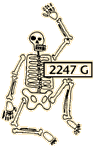 Waving skeleton